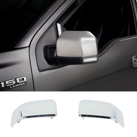 Putco 15-20 Ford F-150 - Skull Cap Replacement (Replaces upper Painted Cap) Mirror Covers thumbnail 4