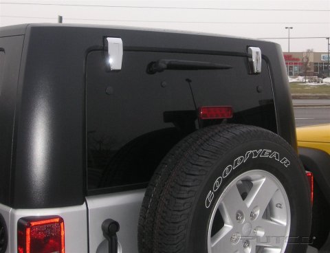 Putco 07-18 Jeep Wrangler - Rear Hinge Cover (Upper) thumbnail 1
