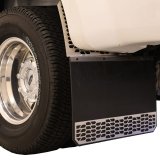Putco 19-20 Ram HD Dually - (Fits Rear) - Set of 2 Mud Skins - Brushed SS w/ Hex Shield thumbnail 4