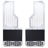Putco 15-19 Chevy Silv/Sierra HD Dually (Front) - Set of 2 Mud Skins - Brushed SS w/ Hex Shield thumbnail 5