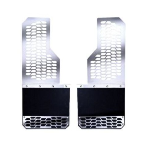 Putco 11-16 Ford SuperDuty Dually - (Fits Rear) - Set of 2 Mud Skins - Polished SS w/ Hex Shield thumbnail 8