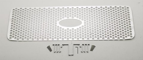 Putco 99-04 Ford SuperDuty w/ Logo CutOut (Does not Include Side Vents) Punch SS Grilles thumbnail 1