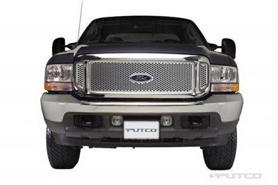 Putco 99-04 Ford SuperDuty w/ Logo CutOut (Does not Include Side Vents) Punch SS Grilles thumbnail 2