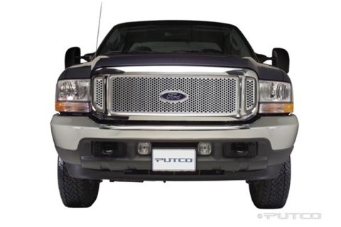 Putco 99-04 Ford SuperDuty w/ Logo CutOut (Does not Include Side Vents) Punch SS Grilles thumbnail 3