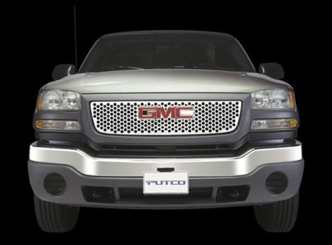 Putco 96-02 GMC Savana w/ Logo CutOut Punch Stainless Steel Grilles