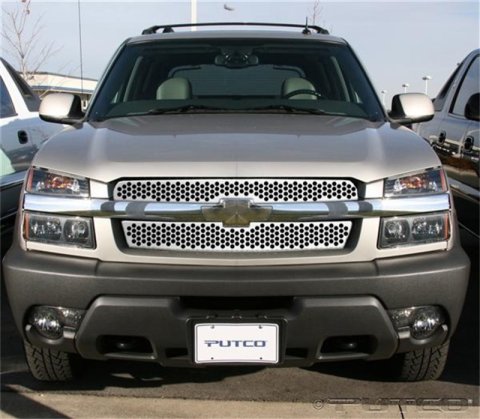 Putco 02-06 Chevrolet Avalanche w/Body Cladding Punch Stainless Steel Grilles thumbnail 2