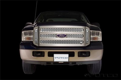 Putco 05-07 Ford SuperDuty - Including Side Vents Punch Stainless Steel Grilles thumbnail 2