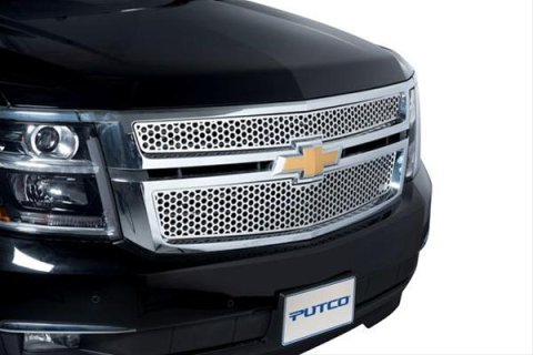 Putco 15-20 Chevy Suburban (Does not Fit LTZ Model) Punch Stainless Steel Grilles