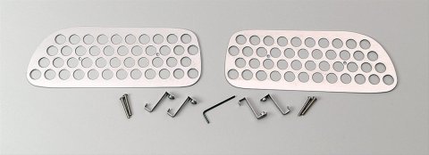 Putco 99-04 Ford SuperDuty - Side Vents Only Punch Stainless Steel Grilles thumbnail 1