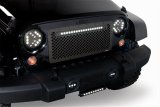 Putco 07-18 Jeep Wrangler Anodized Alum Lighted Boss Grille w/ 20in Luminix Light Bar (Cut to Fit) thumbnail 1