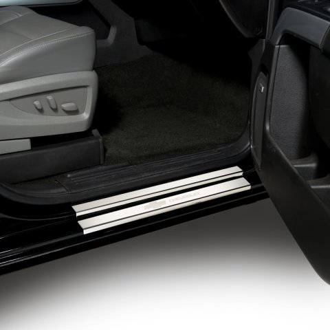Putco 2019+ Chevrolet Silverado LD- Crew Cab (4pc) w/ Bow Tie Etching SS Door Sills thumbnail 1