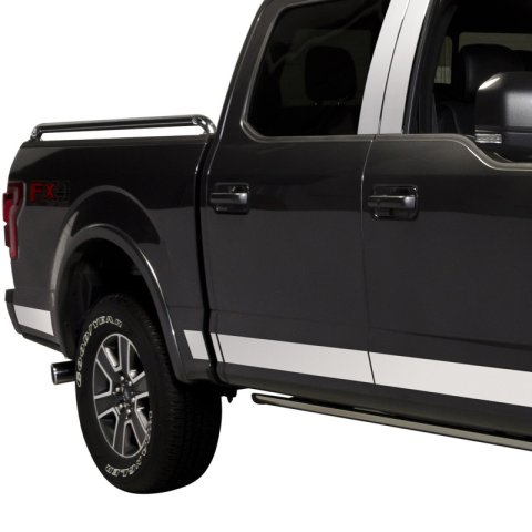 Putco 09-14 Ford F-150 Super Crew 6.5 Short Box - 7in Wide - 12pcs Stainless Steel Rocker Panels thumbnail 6