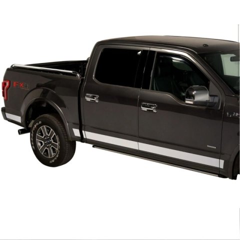 Putco 09-14 Ford F-150 Super Crew 6.5 Short Box - 7in Wide - 12pcs Stainless Steel Rocker Panels thumbnail 7