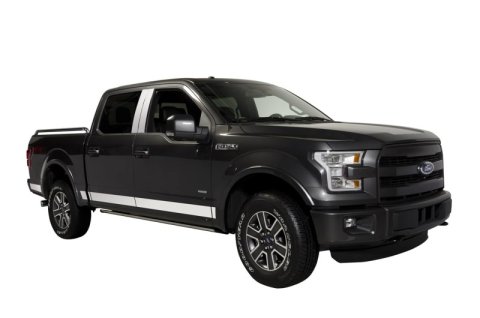 Putco 15-20 Ford F-150 Super Crew Cab 5.5ft Short Box (4.25in Tall - 12pcs) SS Rocker Panels thumbnail 1