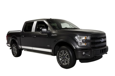 Putco 15-20 Ford F-150 Super Crew Cab 5.5ft Short Box (4.25in Tall - 12pcs) SS Rocker Panels thumbnail 2