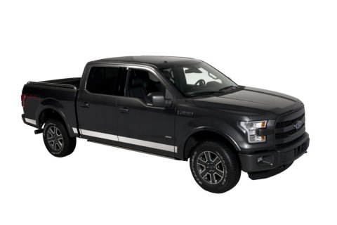 Putco 15-20 Ford F-150 Super Crew Cab 5.5ft Short Box (4.25in Tall - 12pcs) SS Rocker Panels thumbnail 3