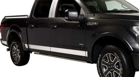 Putco 16-17 Nissan Titan Crew Cab 6.7ft Bed Stainless Steel Rocker Panels thumbnail 2