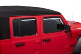Putco 20-21 Jeep Gladiator JT/JL Element Chrome Window Visors (Set of 4) thumbnail 2