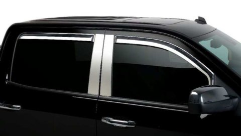 Putco 2021 Ford F-150 Super Crew Element Chrome Window Visors (Set of 4) thumbnail 8