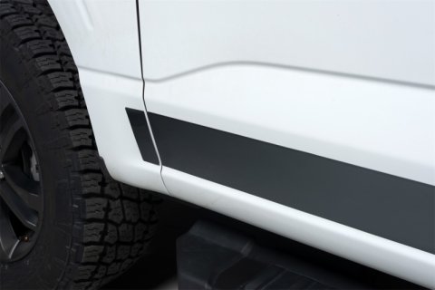 Putco 2021 Ford F-150 Super Crew 6.5ft Short Box Black Platinum Rocker Panels (4.25in Tall 12pcs) thumbnail 2