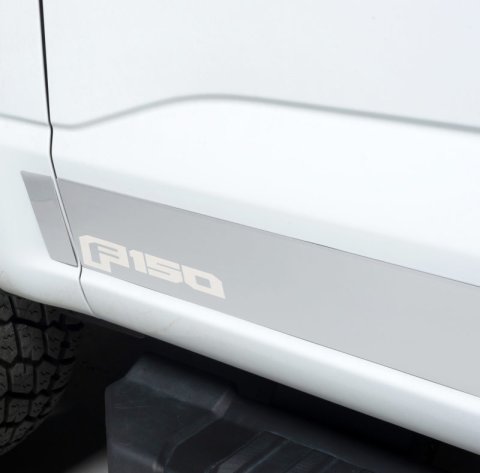 Putco 2021 Ford F-150 Super Cab 6.5ft Short Box Ford Licensed SS Rocker Panels (4.25in Tall 12pcs) thumbnail 3