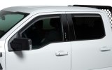 Putco 19-21 Chevy Silverado 1500 - Double Cab Element Matte Black Window Visors (Set of 4) thumbnail 5