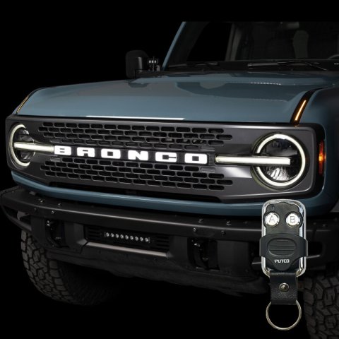 Putco 22-24 Ford Bronco Luminix DRL LED Light Hood Limb Riser (Factory Hood Side Hinge Replacements) thumbnail 3
