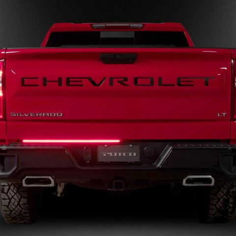 Putco 2024 Chevrolet Silverado HD/ GMC Sierra HD 60In Direct Fit Red Blade Kit Tailgate Bars thumbnail 2