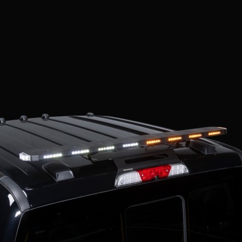 Putco 48In Universal 48In Tri Color Hornet Light (Amber/Blue/White) - LED Stealth Rooftop Strobe Bar thumbnail 1