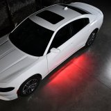 Putco 11-23 Dodge Charger Police Pursuit Blade Rocker Kits Sideliners - Red/Blue w/ White Override thumbnail 2