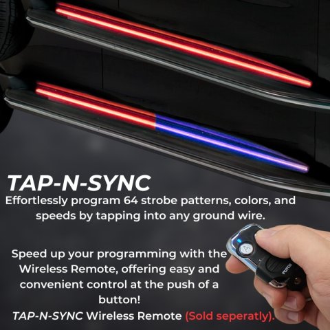 Putco 11-23 Dodge Durango Blade Rocker Kits Sideliners - Red/Blue w/ White Override thumbnail 8