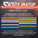Putco 2011-2022 Dodge Charger Police Pursuit Blade Rocker Kits Sideliners - Amber/White thumbnail 5