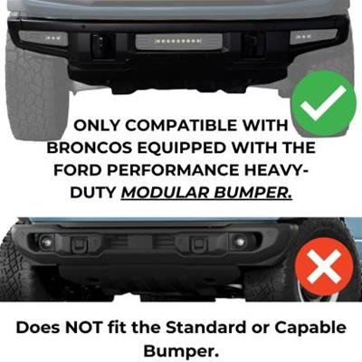 Putco 2021+ Ford Bronco Single Hoop Grille Guard thumbnail 1