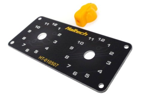 Haltech Dual Switch Panel Kit w/Yellow Knob thumbnail 2