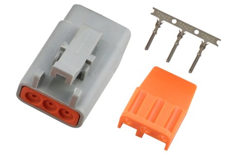 Haltech Male Deutsch DTM-3 Connector 7.5 Amp Plug & Pins thumbnail 2