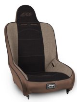 PRP Premier High Back Suspension Seat (Two Neck Slots) - Tan / Black thumbnail 2