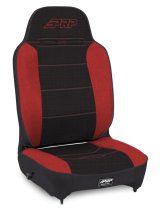 PRP Enduro High Back Reclining Suspension Seat (Driver Side) - Black/Red thumbnail 2