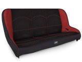 PRP Jeep TJ/LJ/JK Low Back Rear Bench - Black/Red thumbnail 2