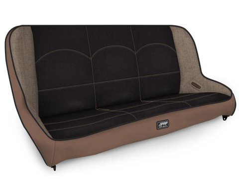 PRP Jeep TJ/LJ/JK Low Back Rear Bench - Tan / Black