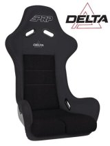 PRP Delta Composite Seat- Black (PRP Silver Outline/Delta Silver- Black Stitching) thumbnail 1