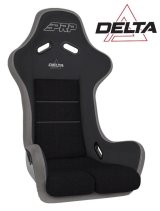 PRP Delta Composite Seat- Black/Grey (PRP Silver Outline/Delta Silver- Silver Stitching) thumbnail 2