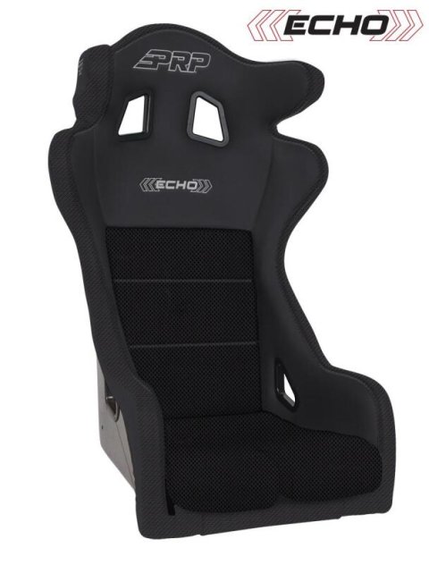 PRP Echo Composite Seat- Black (PRP Black Outline/Delta Black- Black Stitching) thumbnail 2