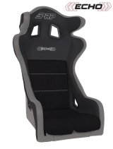 PRP Echo Composite Seat- Black/Grey (PRP Silver Outline/Delta Silver- Silver Stitching) thumbnail 2