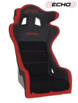 PRP Echo Composite Seat- Black/Red (PRP Red Outline/Delta Red- Red Stitching) thumbnail 1