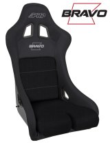 PRP Bravo Composite Seat- Black (PRP Silver Outline/Bravo Silver- Black Stitching) thumbnail 1