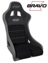 PRP Bravo Composite Seat- Black/Grey (PRP Silver Outline/Bravo Silver- Silver Stitching) thumbnail 3