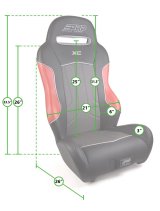 PRP XC Rear Suspension Seat- Black/Blue thumbnail 5