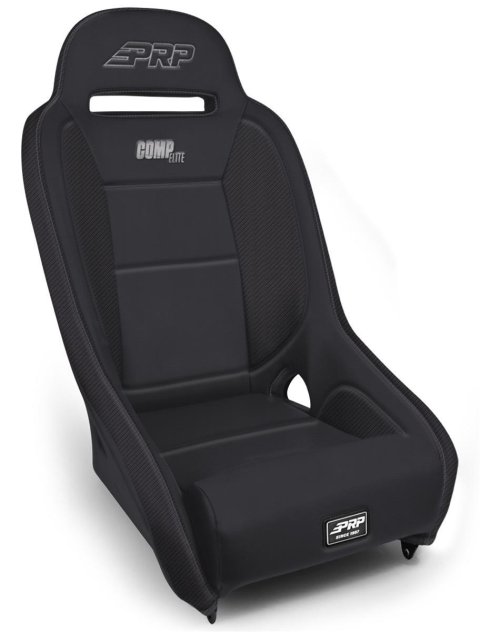 PRP Comp Elite Suspension Seat - Black Vinyl - Black thumbnail 1
