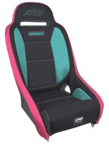 PRP Shreddy Comp Elite Suspension Seat - Black- Pink/Teal thumbnail 1