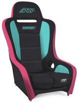 PRP Shreddy Podium Suspension Seat - Black- Pink / Teal thumbnail 1